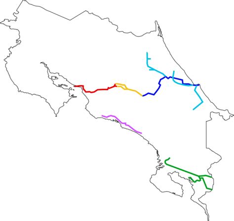 Mapas de Costa Rica para colorear y descargar Colorear imágenes