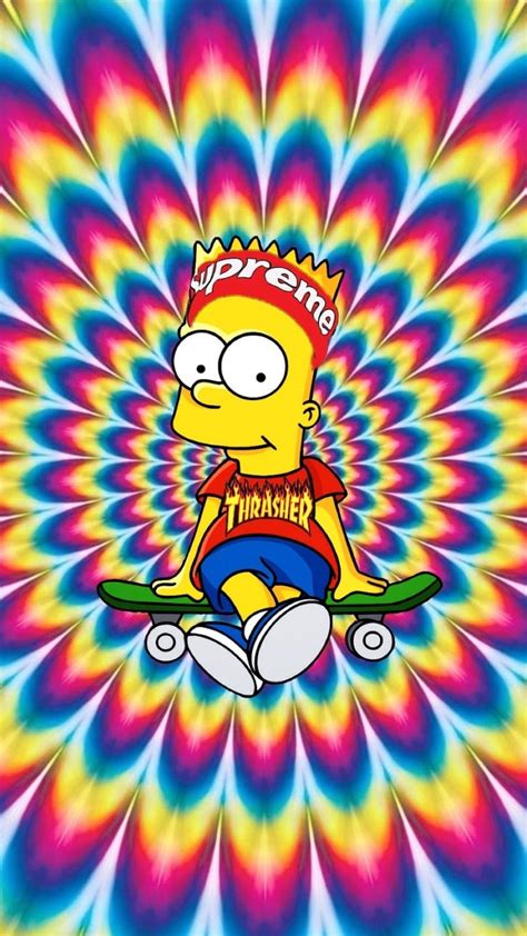 Bart Simpson Thrasher Wallpaper Kolpaper Awesome Free Hd Wallpapers