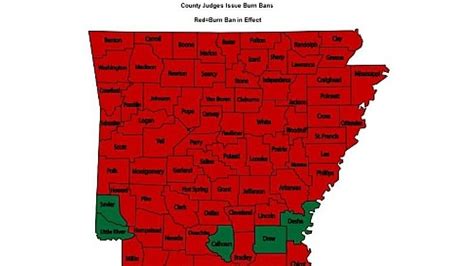 Burn Bans Remain In Place In 70 Arkansas Counties Katv