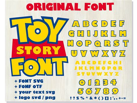 Toy Story Font Svg Toy Story Font Otf Toy Story Letters Svg Etsy