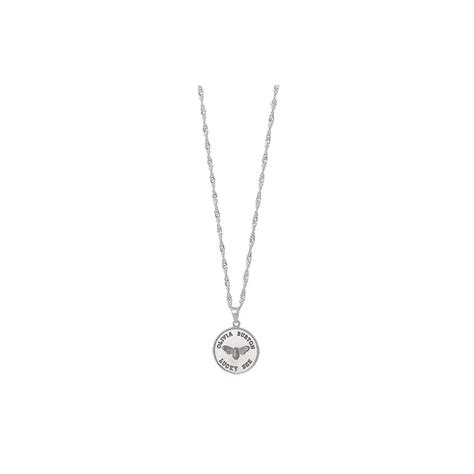 Olivia Burton Silver Lucky Bee Coin Necklace Objamn138 Jewellery From