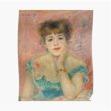 Portrait De Lactrice Jeanne Samary 1977 By Pierre Auguste Renoir