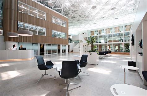 Open Office Hall And Work Space And At Danske Bank Odense Denmark