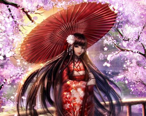 1920x1080px 1080p free download senbonzakura pretty divine sakura blossom umbrella