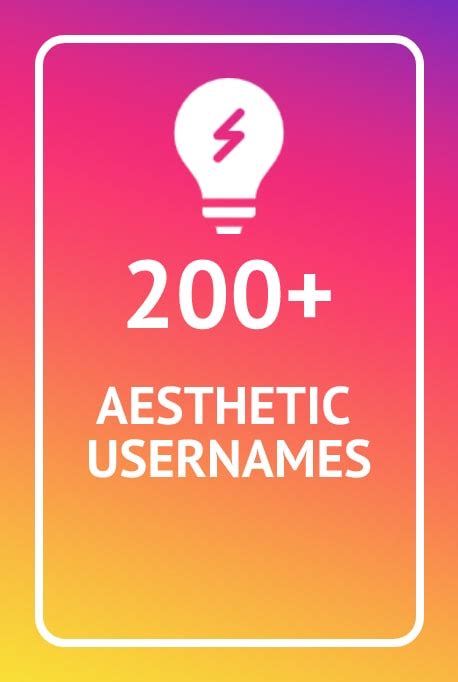Cool Aesthetic Names For Instagram