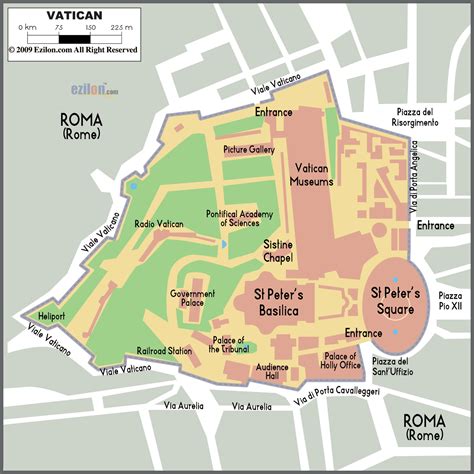 Detailed Clear Large Map Of Vatican City Ezilon Maps