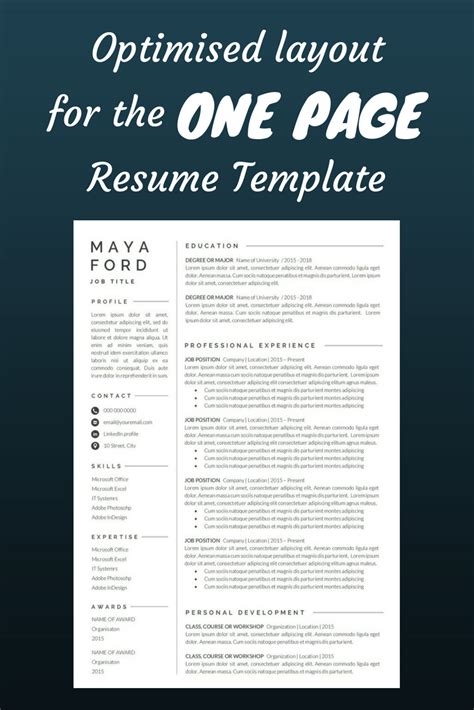 How to Create A Cover Letter for A Resume Of Resume Template E Page Resume Professional Resume ...