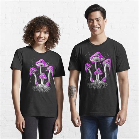 Trippy Magic Mushrooms T Shirt For Sale By Underheaven Redbubble
