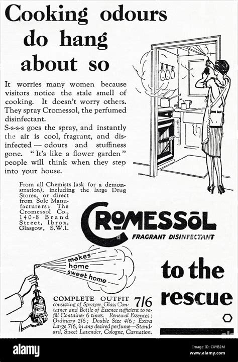 Original 1930s Vintage Print Advertisement From English Consumer Magazine Advertising Cromessol