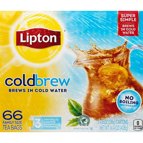 Lipton Cold Brew Iced Tea 66 Count