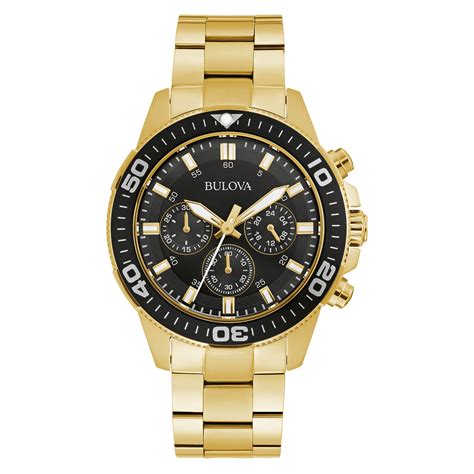 Bulova - Bulova Men's Gold-Tone Chronograph Watch 98A248 - Walmart.com