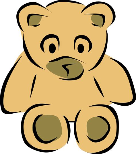 Teddy Bear Clipart Black And White Teddy Bear Clip Art Png Download