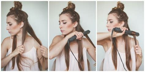 My Everyday Hair How To Curl Hair With A Straightener In 5 Minutes