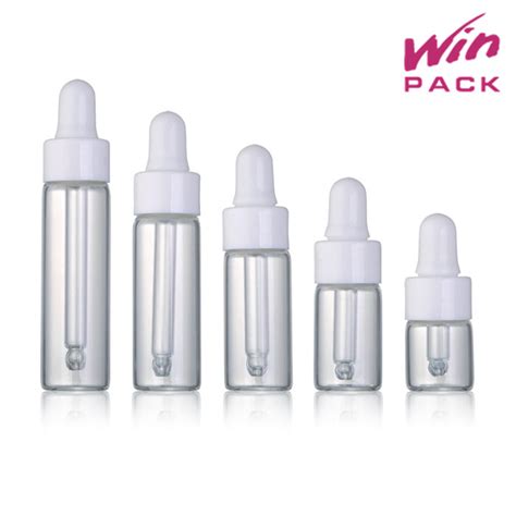 Compact Size 2ml Glass Droppers For Essential Oils Scratch Resistance