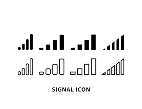 Premium Vector Signal Bar Icon Set
