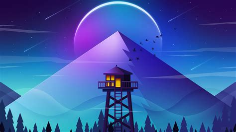 4k Firewatch Winter Wallpapers Wallpaper Cave