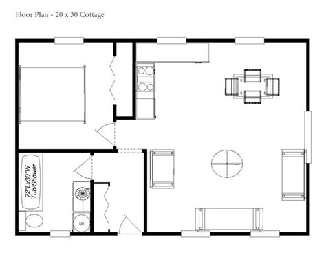 20 X 30 Apartment Floor Plan Floorplansclick