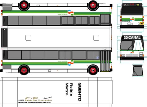 Sp Papel Modelismo Papercraft Bus Ônibus Autobus