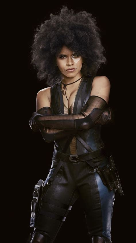 Free Zazie Beetz As Domino Phone Wallpaper By Arealman Domino Marvel