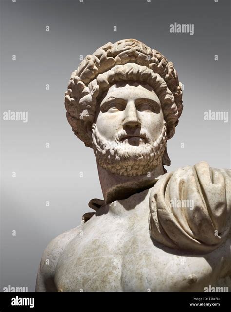 Roman Statue Of Emperor Hadrian Marble Perge Nd Century Ad Inv No
