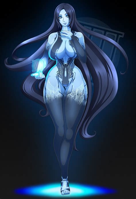 Cortana From Halo By Xiii Waifuholic Long Hair Version Female