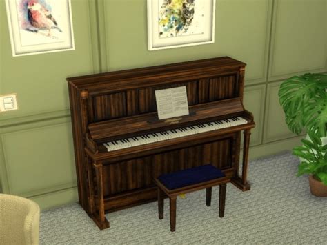 Bluthner Upright Piano By Peterjames88 At Mod The Sims Sims 4 Updates