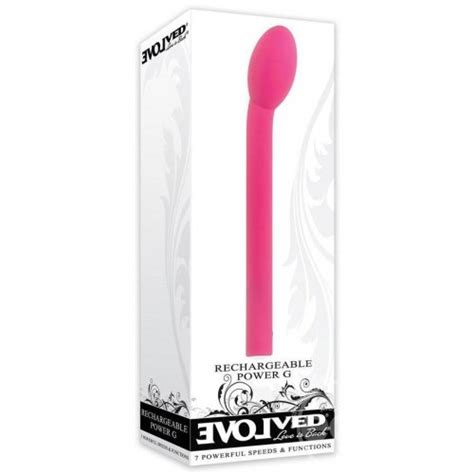 Evolved Rechargeable Power G Silicone Probe Pink Sex Toys At Adult