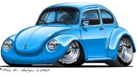 Cartoon Beetle Cartoons Car Drawings Vw Cars Art Cars