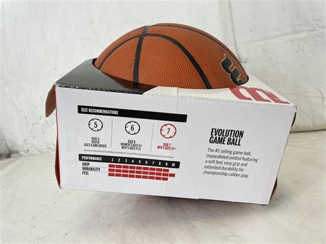 New Wilson Evolution Size 7 Indoor Game Ball Nfhs Basketball Sidelineswap