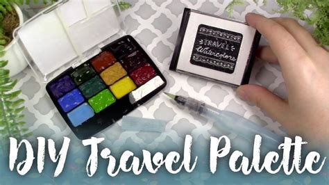 Easy Diy Cheap Watercolor Paint Travel Palette Youtube
