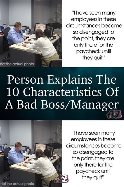 Person Explains The 10 Characteristics Of A Bad Bossmanager In 2022