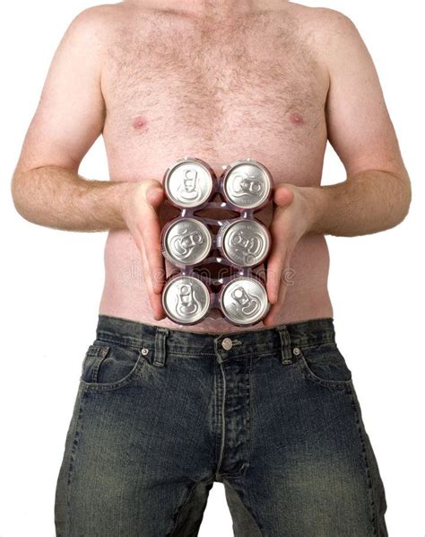 Six Pack This Image Shows A Young Man Holding A Six Pack Of Beer Over