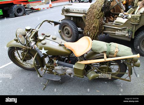 40s War Army Motorcycle Stock Photo Alamy