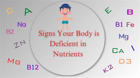 25 Signs Your Body Is Deficient In Nutrients And What To Do Youtube
