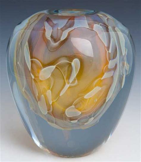 Chris Heilman Art Glass Vase Signed