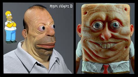 Realistic Cartoon Characters Versions By Miguel Vasquez You Wouldnt