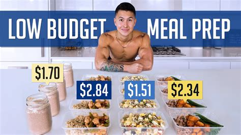 How To Build Muscle For 8day Healthy Meal Prep On A Budget Youtube