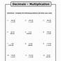 Multiplying Decimals 5th Grade Worksheet