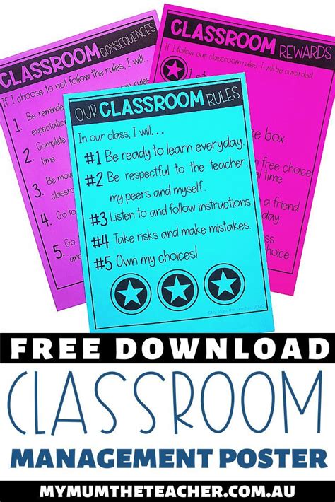 Classroom Management Poster Set Classroom Management Special