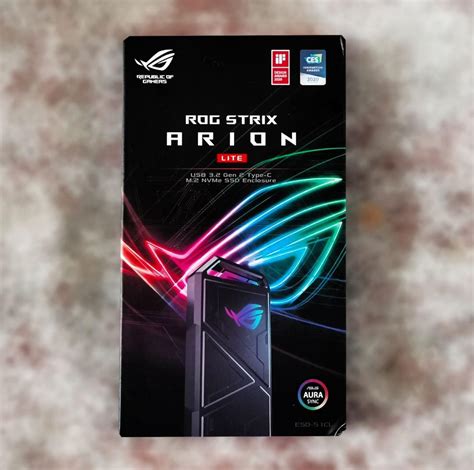 Asus Rog Strix Arion Lite Nvme M2 Ssd Usb Enclosure Esd S1cl Computers And Tech Parts