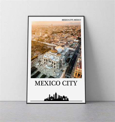 Mexico City Poster Mexico City Print Ciudad De México Poster Etsy