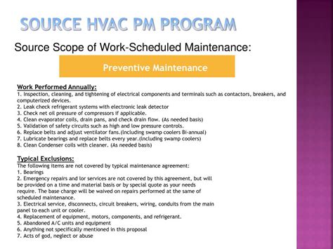 Ppt Source Hvac Pm Program Powerpoint Presentation Free Download