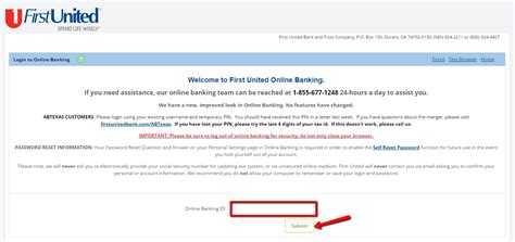 To clear a saved online id, sign in and select saved online ids from profile and settings. First United Bank Online Banking Login - Rolfe State Bank