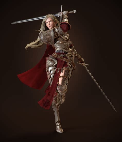 Making Of Female Realistic Model Knight Animation Worlds