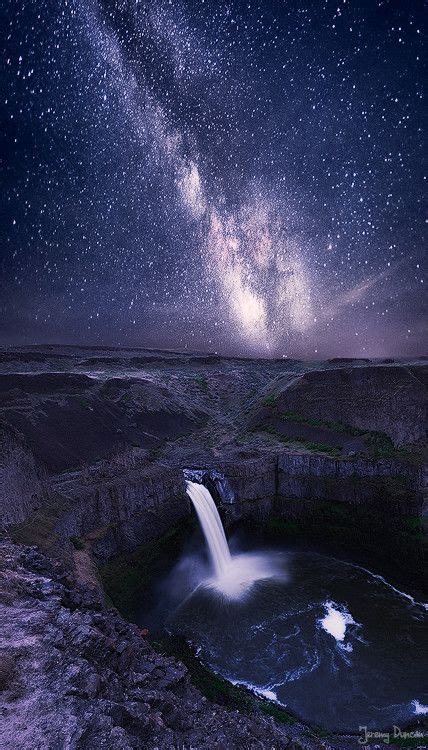 ~~galaxy Falls ~ Milky Way Palouse Falls Washington By Jeremy Duncan