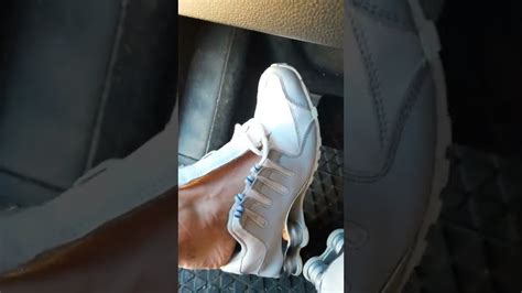 Barefoot Pedal Pumping And Shoeplay In Nike Shox Youtube