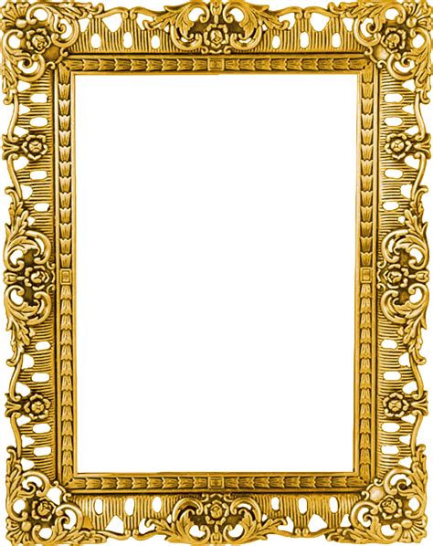 Golden Frame Png Image Transparent Png Arts Images And Photos Finder