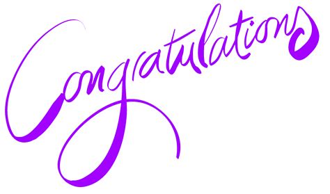 Congratulations Yellow Text Word Calligraphy Png Image Citypng
