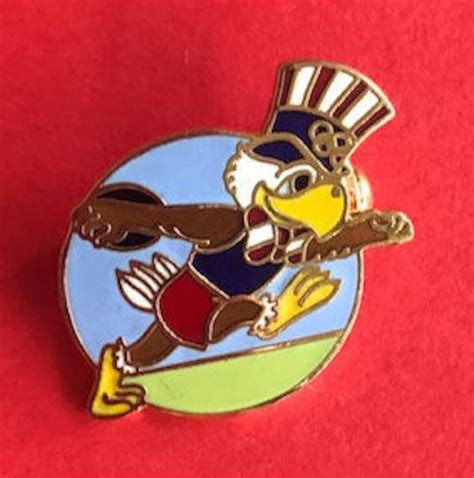 1984 Los Angeles Olympic Pins Sam The Eagle Limited Edition Etsy