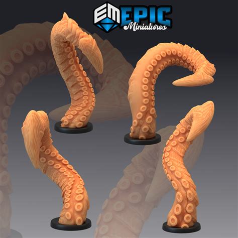 Tentacle Miniatures 28mm 3d Printed Tabletop Rpg For Dungeons Etsy